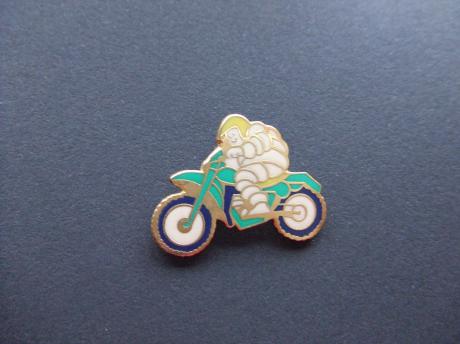 Michelin banden pop Bibendum op de motor